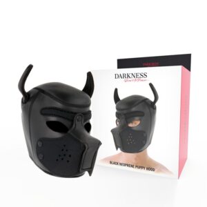 NEOPRENE DOG MASK WITH REMOVABLE MUZZLE