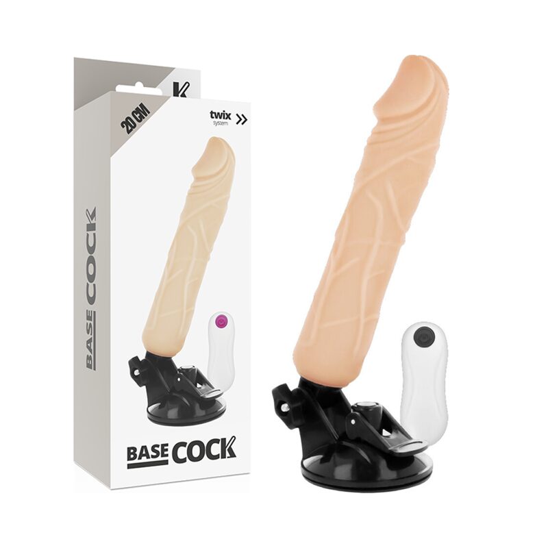 REALISTIC VIBRATOR REMOTE CONTROL FLESH 20 CM -O