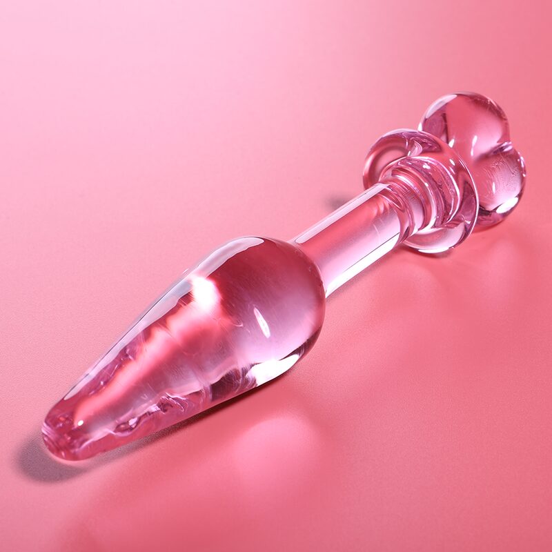 MODEL 7 ANAL PLUG BOROSILICATE GLASS CLEAR 13.5 CM -O