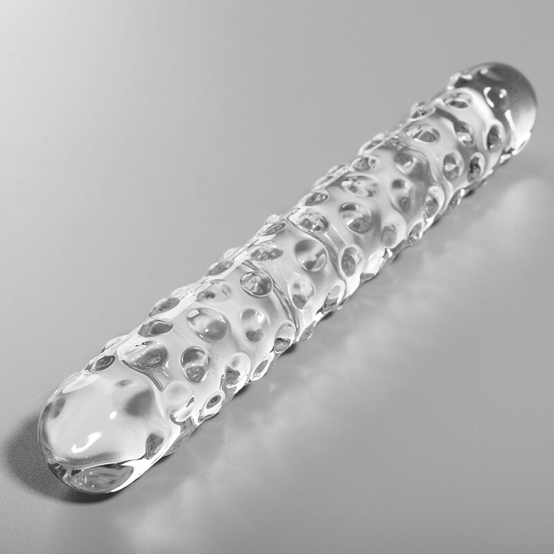 MODEL 15 DILDO BOROSILICATE GLASS CLEAR 18.5 CM -O