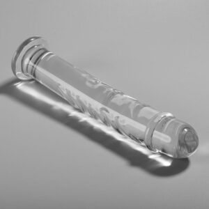 MODEL 16 DILDO BOROSILICATE GLASS CLEAR 18.5 CM -O