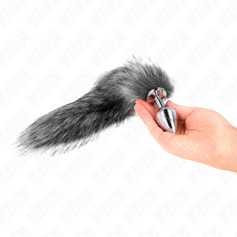 ANAL PLUG SIZE M 8 X 3.5 CM WITH SYNTHETIC TAIL 40 CM