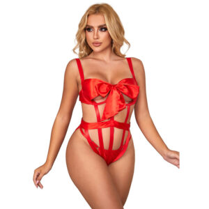 954468 SEXY OPENWORK BODY WITH BOW