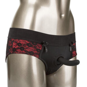 SCANDAL SET OF CROTCHLESS PANTIES WITH DILDO