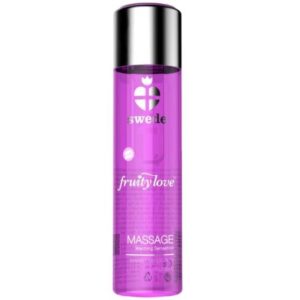 FRUITY LOVE WARMING EFFECT MASSAGE OIL PINK RASPBERRY AND RHUBARB